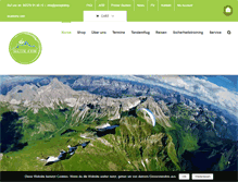 Tablet Screenshot of paragliding-academy.com